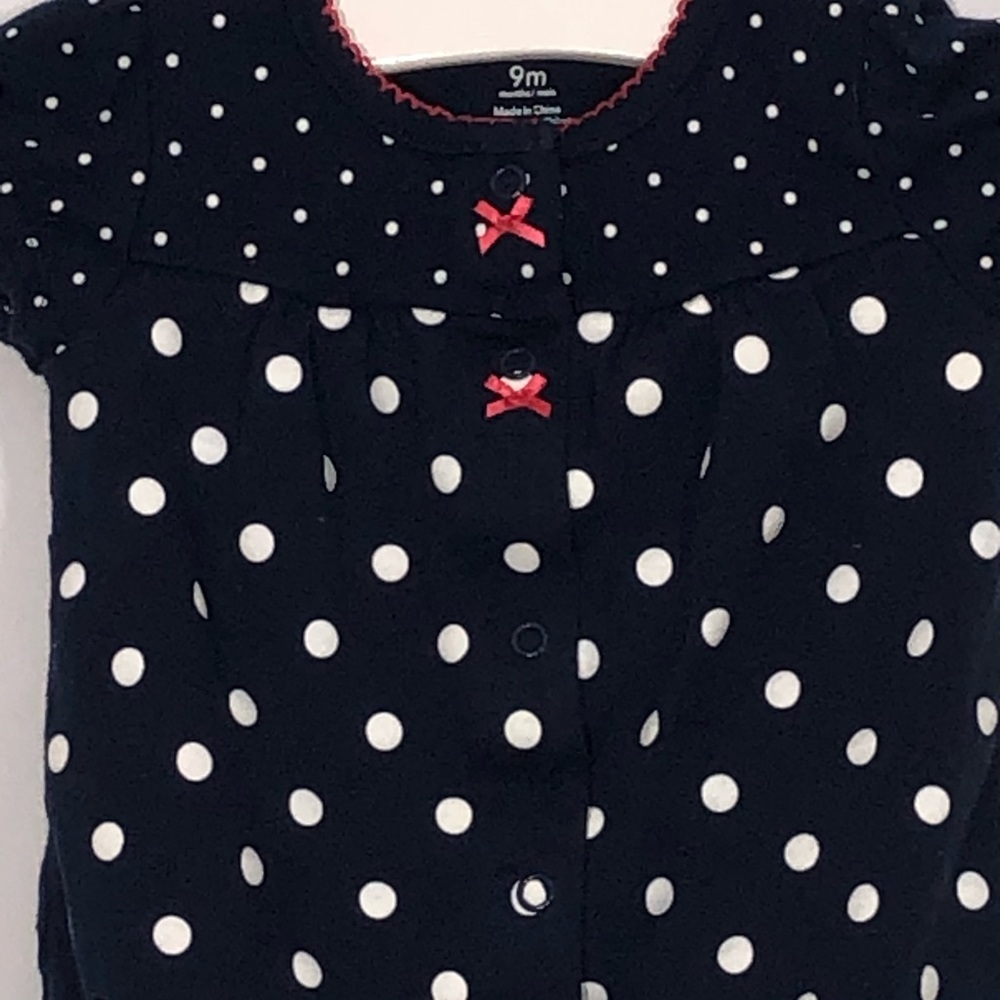 CARTER'S POLKA DOTS BUBBLE ROMPER - Picture 3 of 6